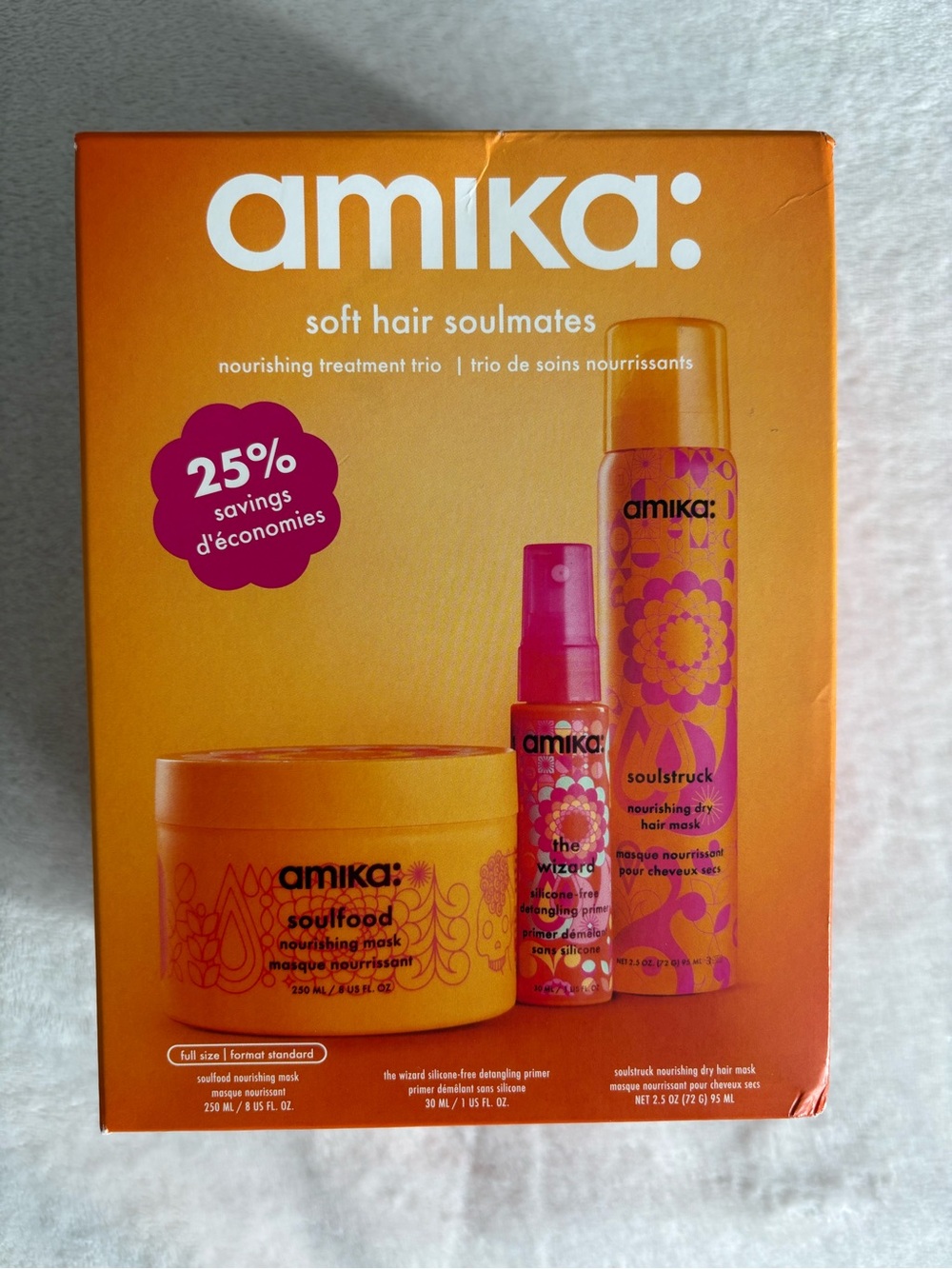 amika: Soft Hair Soulmates Nourishing Treatment Trio Set 3pc